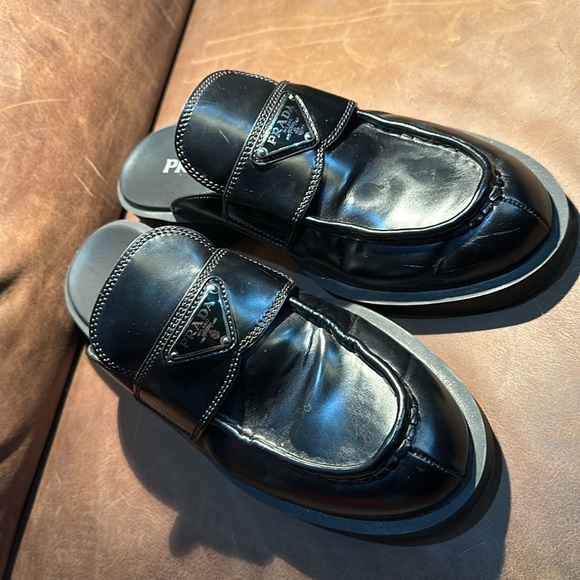 PRADA triangle loafer mules! - Picture 5 of 16